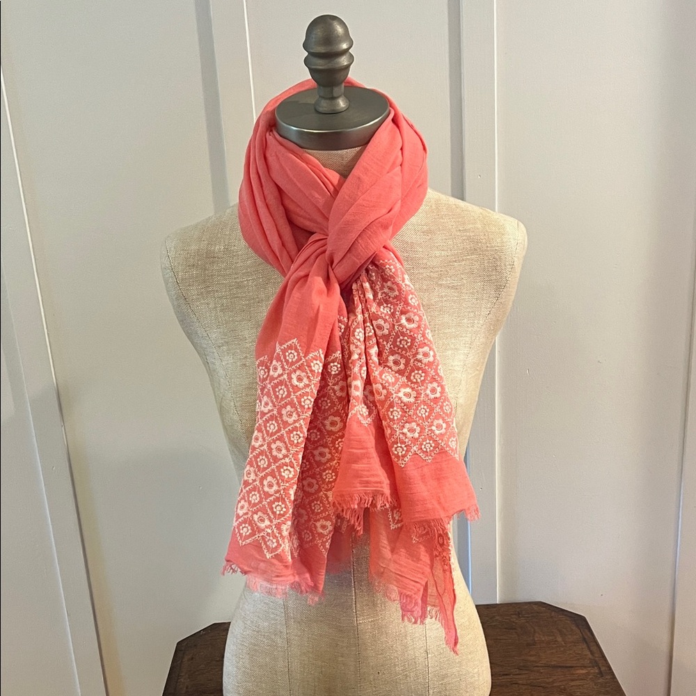 Coral Patterned Scarf